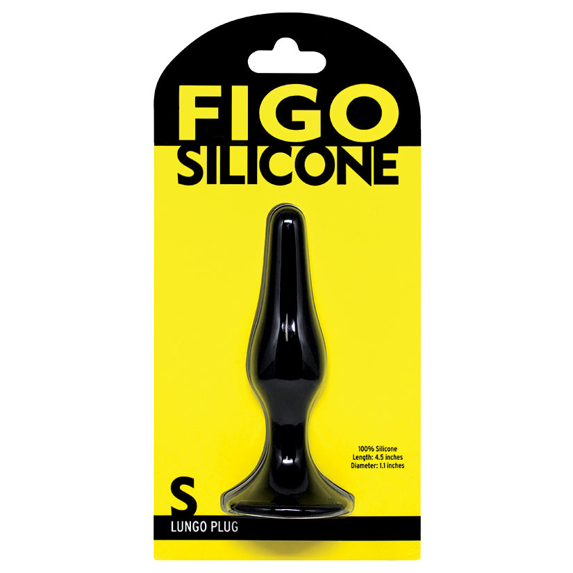 Figo Lungo Silicone Plug Small-Black - UABDSM