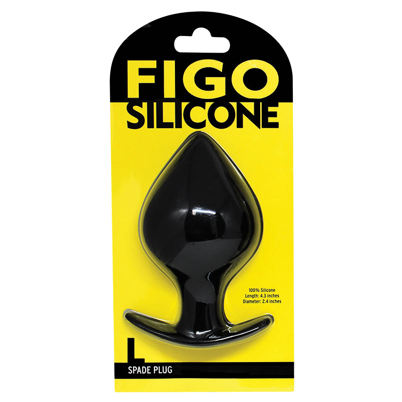 Figo Spade Plug Large-Black - UABDSM