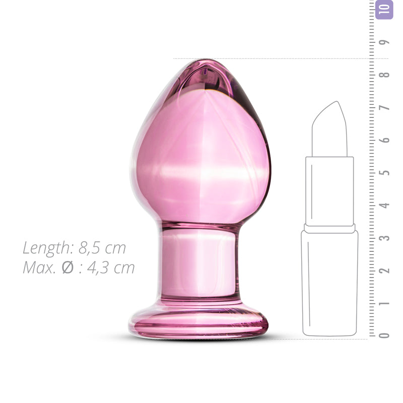 Pink Glass Buttplug - UABDSM