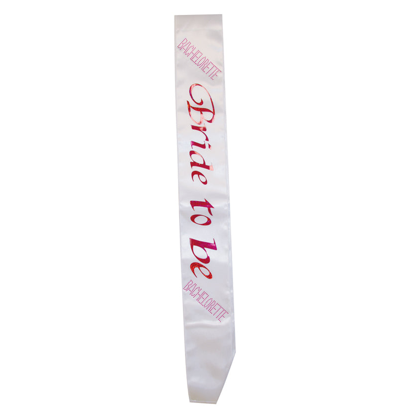 White Bride-to-Be Sash - UABDSM