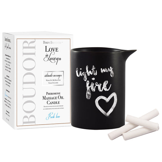 Love In Luxury Intimate Messages Candle-Fresh Love 5oz - UABDSM
