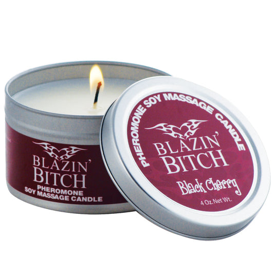 Pheromone Candle Blazin Bitch 4 Oz - UABDSM