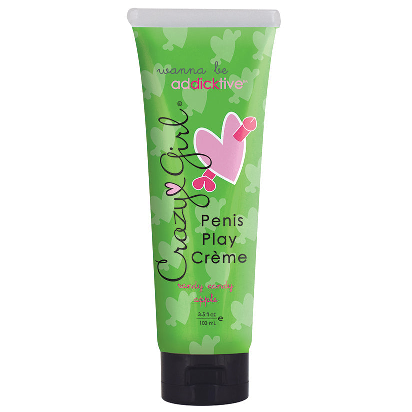 Crazy Girl Addicktive Penis Play Creme - Randy  Candy Apple - 3.5 Fl. Oz. / 103 ml - UABDSM