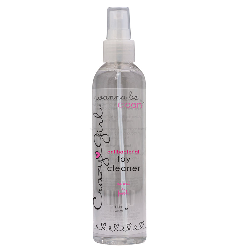 Crazy Girl Wanna Be Clean Anit-Bacterial Toy  Cleaner 8 Oz - Sweet N Fresh - UABDSM