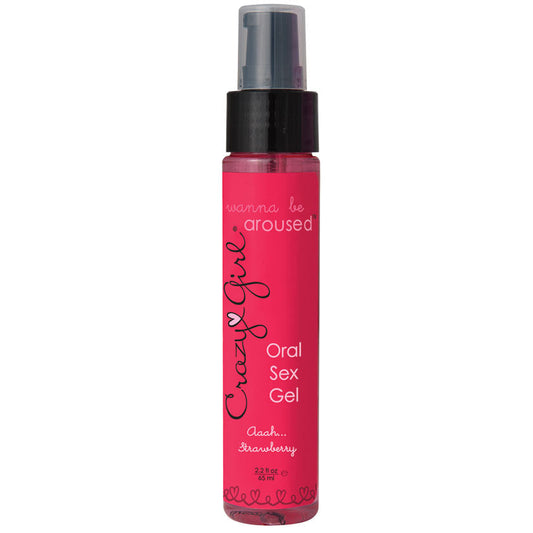Crazy Girl Oral Sex Gel-Strawberry 2.2oz (Bulk) - UABDSM
