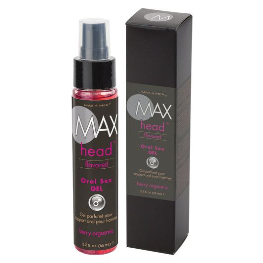 Max 4 Men Max Head Flavored Oral Sex 2.2 Oz - Berry Orgasmic - UABDSM