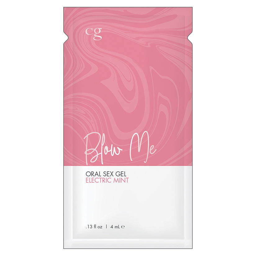 CG Blow Me Oral Sex Gel-Electric Mint Foil - UABDSM