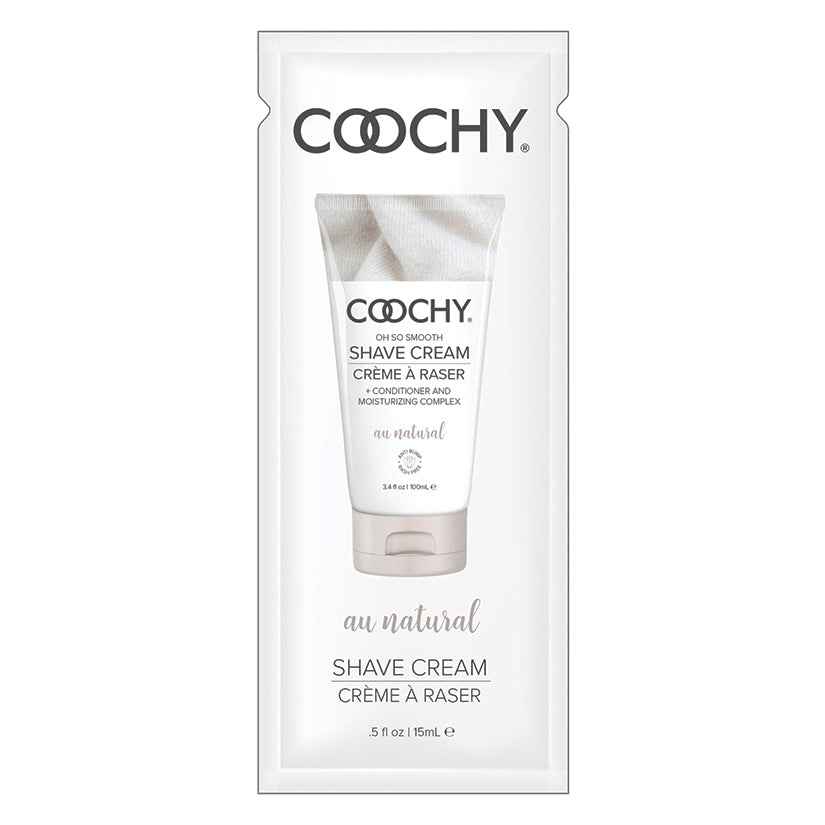 Coochy Shave Cream-Au Natural 15ml Foil - UABDSM