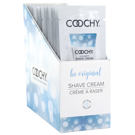 Coochy Shave Cream - Be Original - 15 ml Foils 24 Count Display - UABDSM
