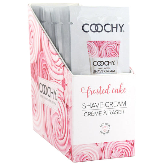 Coochy Shave Cream - Frosted Cake - 15 ml Foils 24 Count Display - UABDSM