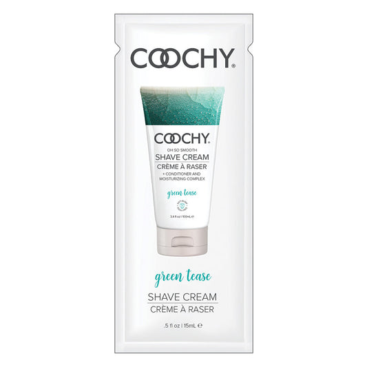 Coochy Shave Cream-Green Tease 15ml Foil - UABDSM