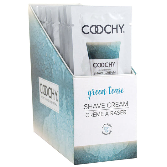 Coochy Shave Cream - Green Tease - 15 ml Foils 24 Count Display - UABDSM
