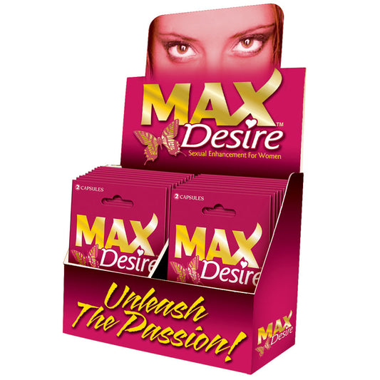 MAX Desire For Women-2 Pill Pack Display of 24 - UABDSM
