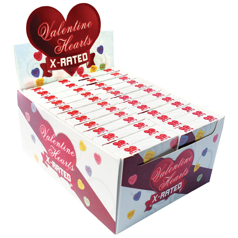 Valentines X Rated Heart Candy Assorted Display of 24 - UABDSM