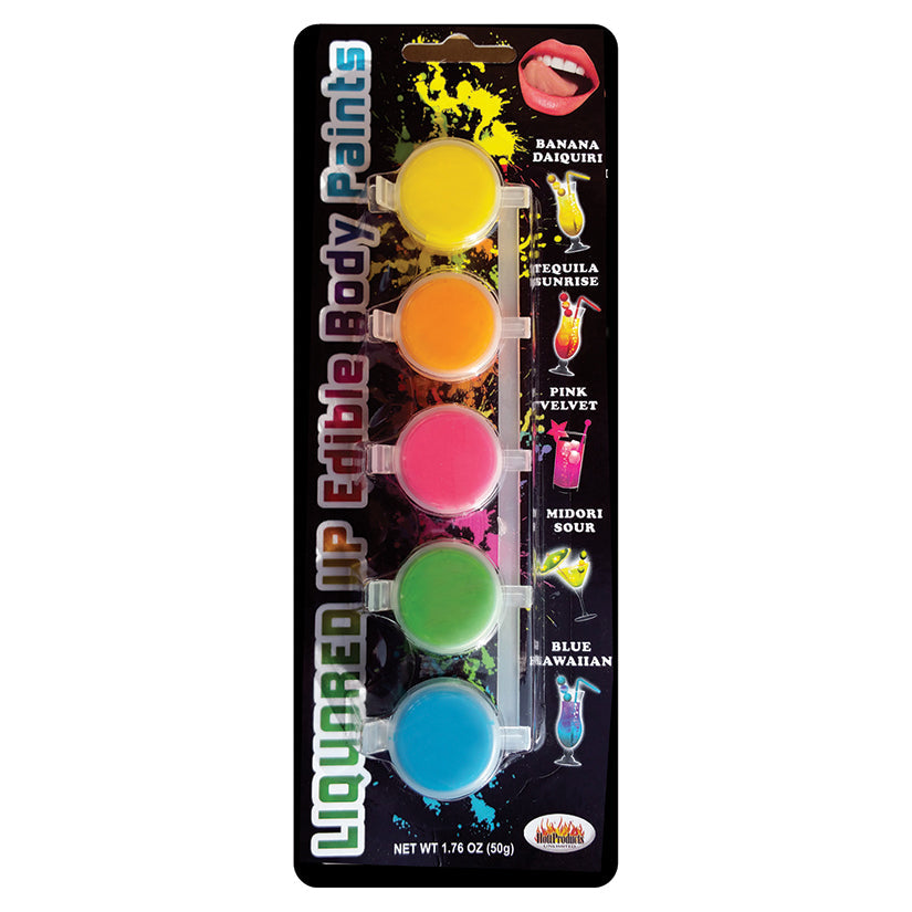 Liquored Up Edible Body Paints - 5 Assorted Flavors - UABDSM