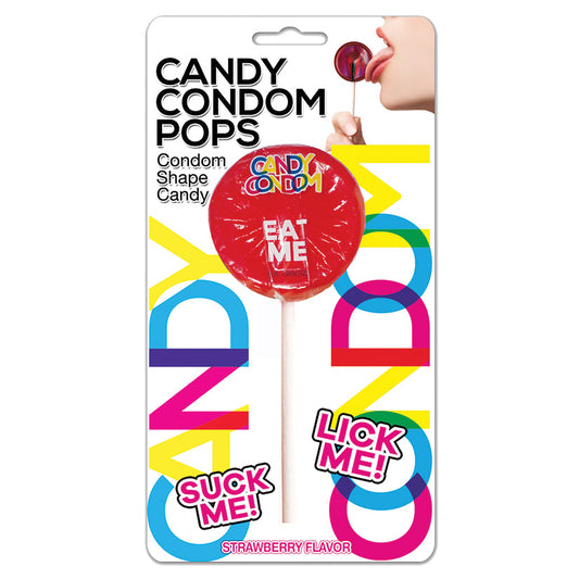Candy Condom Pop -  Strawberry - UABDSM