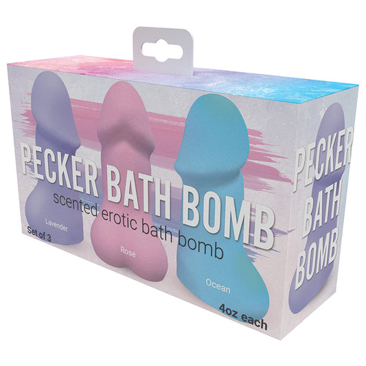 Pecker Bath Bombs 3 Pk - UABDSM