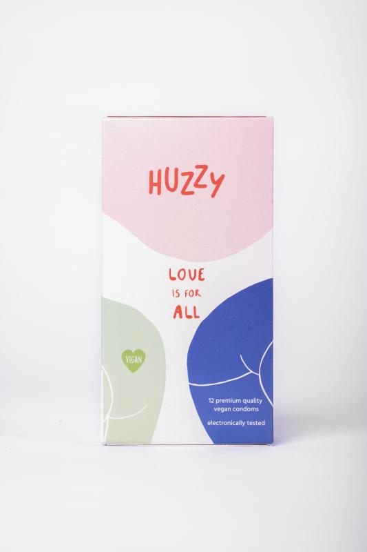 Huzzy 12 Pack Vegan Condoms - UABDSM