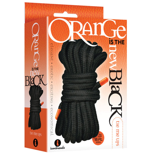 The 9s Orange Is the New Black Tie Me Ups - Black - UABDSM