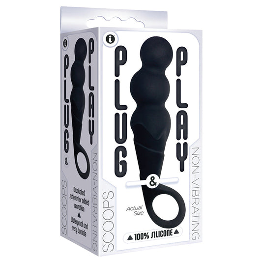 The 9s Plug and Play Silicone Plug Scoops - Black - UABDSM