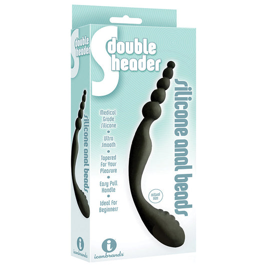 The 9s S-Double Header Double Ended Silicone Anal Beads - UABDSM