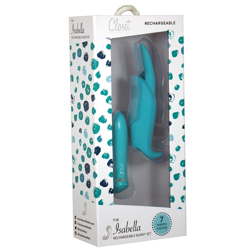 Isabella Rechargeable Bunny Set-Turquoise - UABDSM