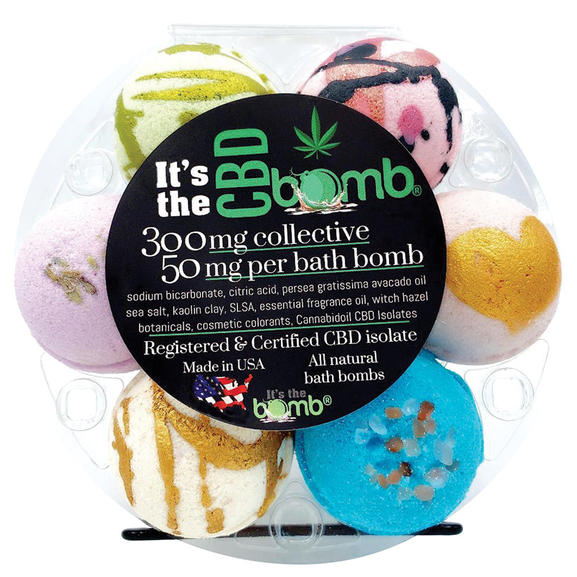 Its The Bomb CBD Bath Bomb Gift Set 6pk 50mg - UABDSM