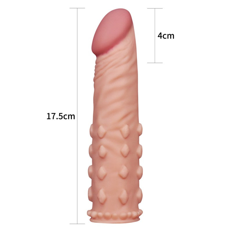 Super Realistic Pleasure X Tender Penis Sleeve Nude - UABDSM