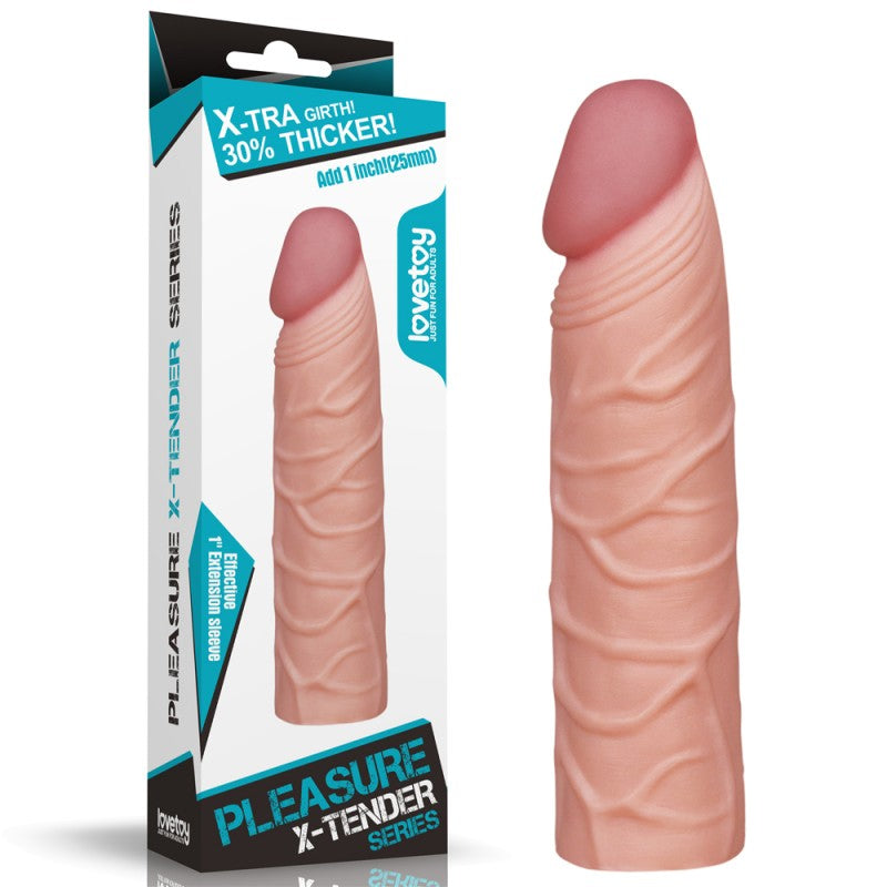 Super Realistic Pleasure X Tender Penis Sleeve - UABDSM