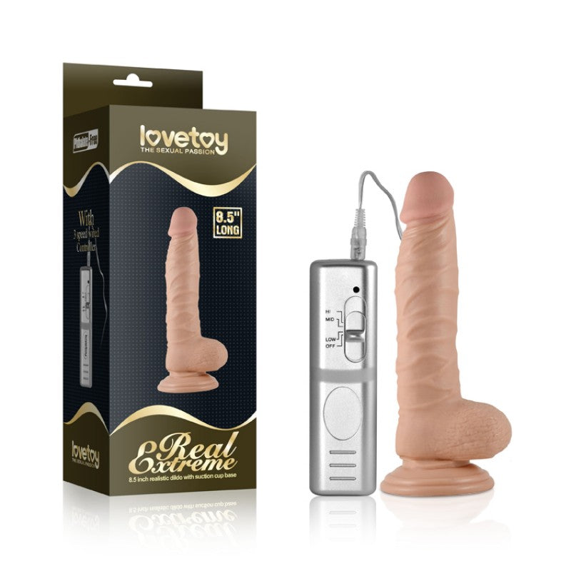 Realistic Suction Cup Vibrator Real Extreme Vibrating Dildo - UABDSM