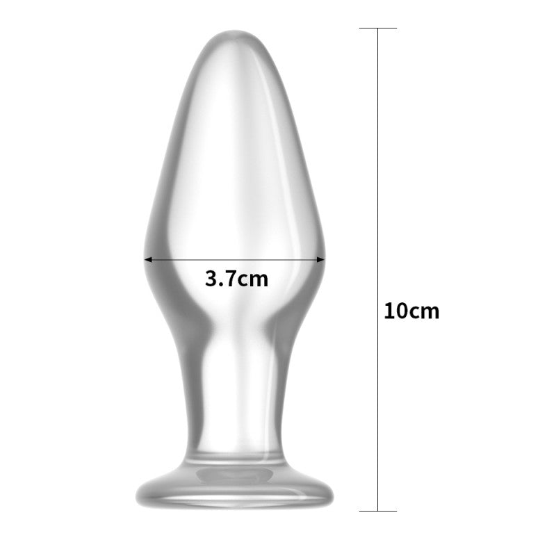 Butt Plug Glass Transparent Glass Romance - UABDSM