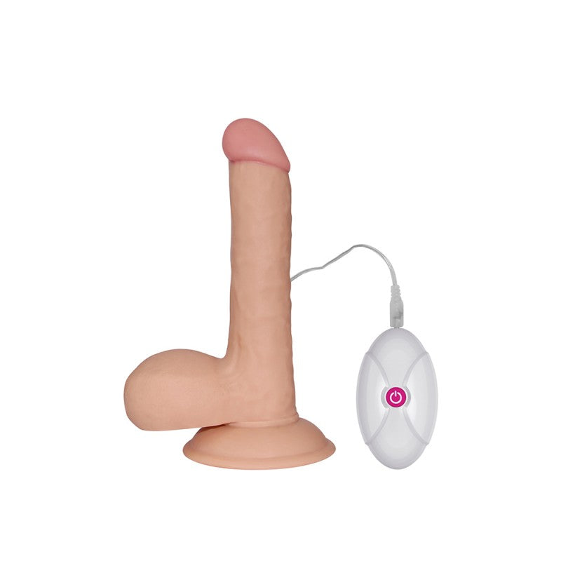 Suction Cup Vibrator With Remote Control The Ultra Soft Dude Vibrating 7.5 - UABDSM