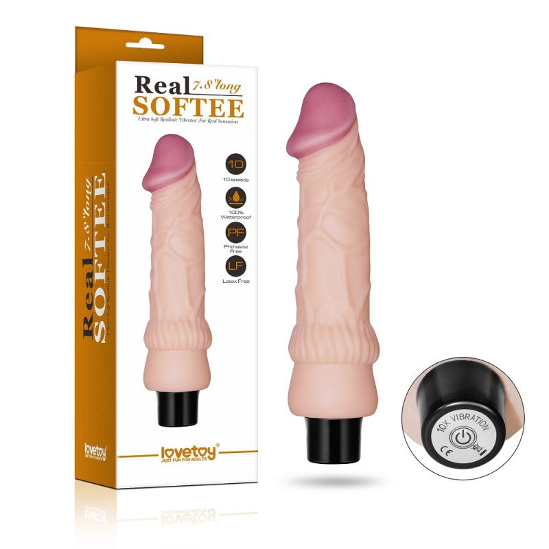 Vibrator Multi-speed Body Real Softee Vibrating Dildo - UABDSM