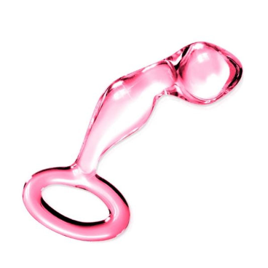 Glass Anal Stimulator Pink Glass Romance - UABDSM
