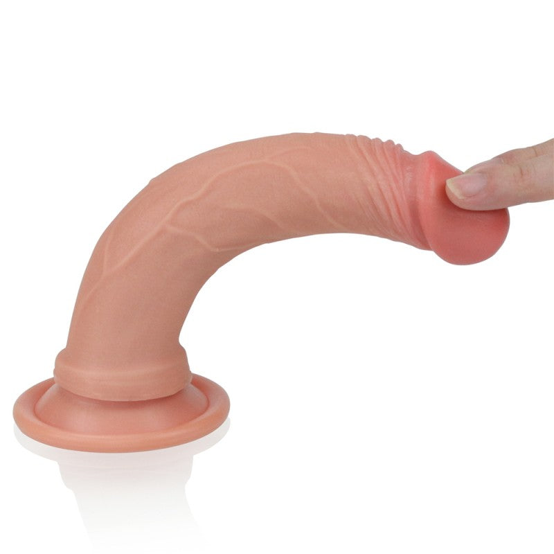 Dual Layered Platinum Silicone Cock Dildo - UABDSM