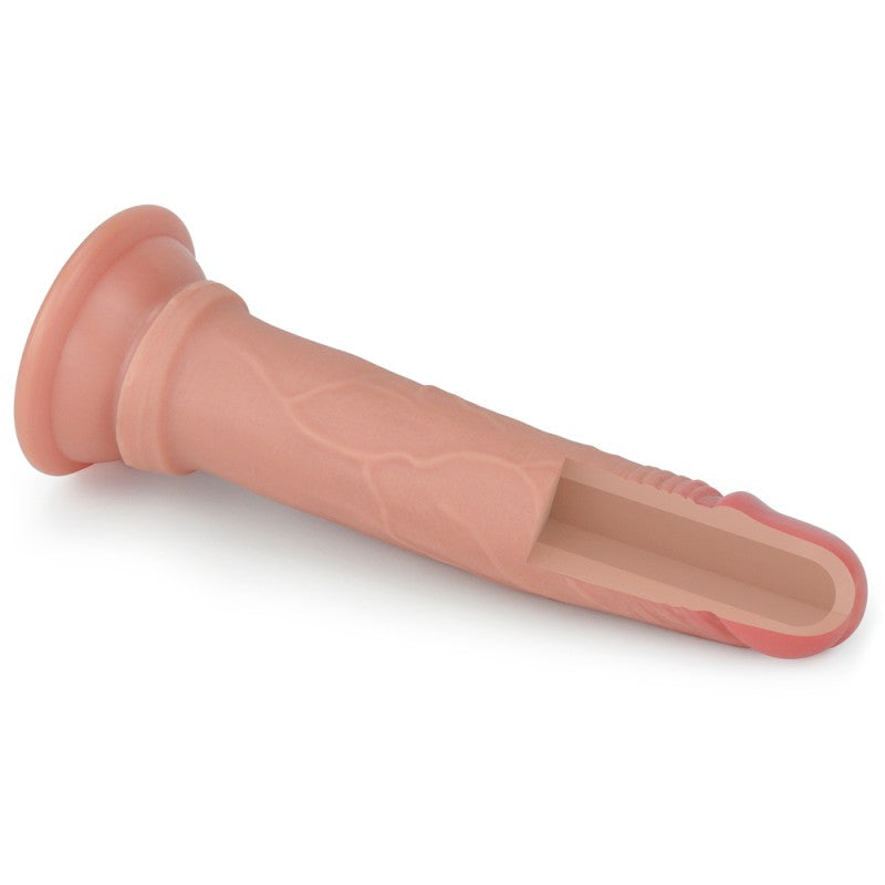 Dual Layered Platinum Silicone Cock Dildo - UABDSM