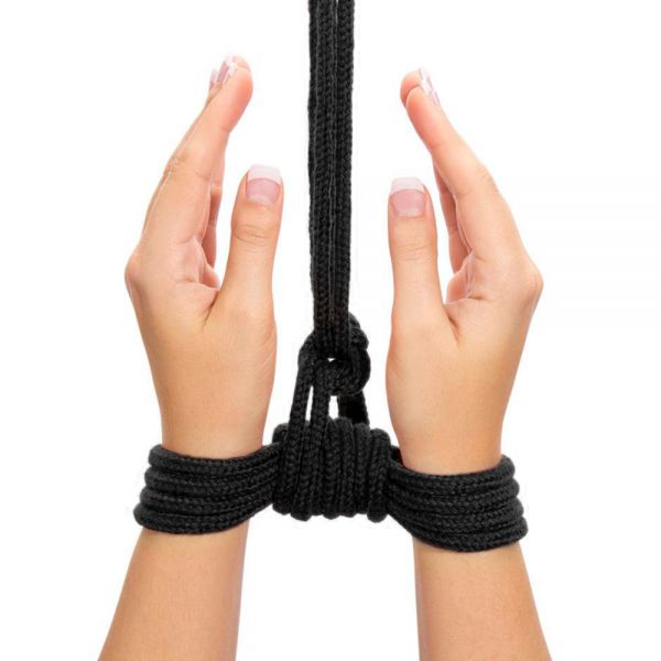 Black Fetish Bondage Rope 10 Meters - UABDSM