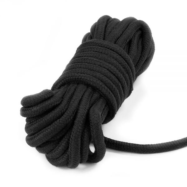 Black Fetish Bondage Rope 10 Meters - UABDSM