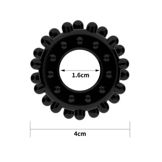 Silicone Ring Erection Black Power Plus Cockring - UABDSM