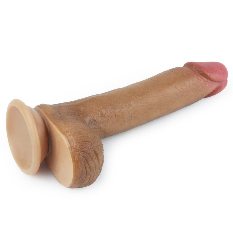 Dual Layered Platinum Silicone Cock Dildo - UABDSM