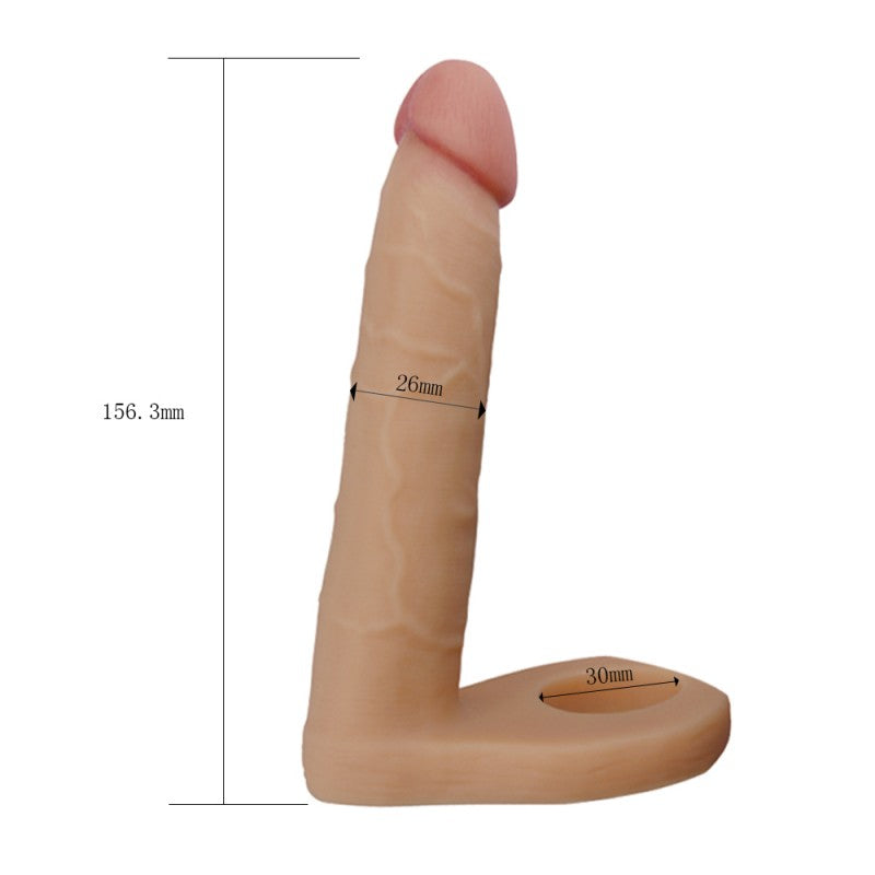 Cock Attachment With Anal Stimulator The Ultra Soft Double - UABDSM