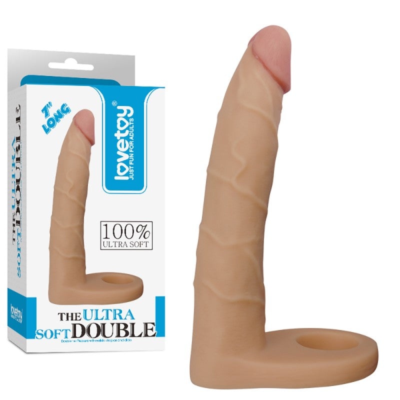 Cock Attachment With Anal Stimulator The Ultra Soft Double - UABDSM