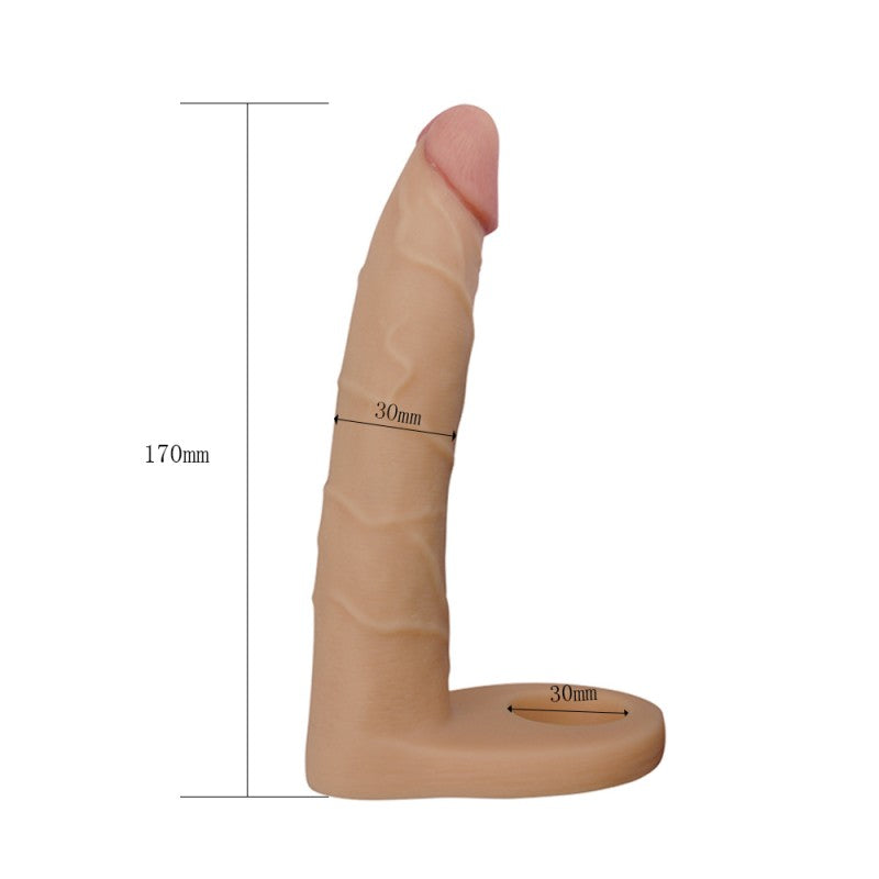 Cock Attachment With Anal Stimulator The Ultra Soft Double - UABDSM