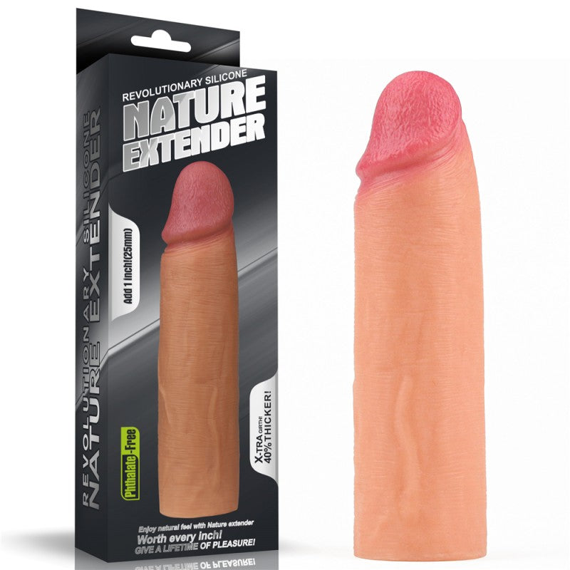 Super Realistic Penis Extender Nude Revolutionary Silicone Nature Extender - UABDSM