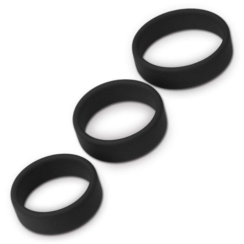 Power Plus Soft Silicone Pro Ring Black Erection Penis Rings - UABDSM