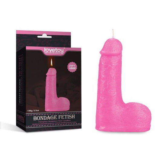 Candle For Sexual Games Pink In The Form Of A Penis Bondage Fetish Candles - UABDSM