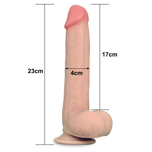 Dildo Realistic With Skin Sliding Skin Dual Layer Dong - UABDSM