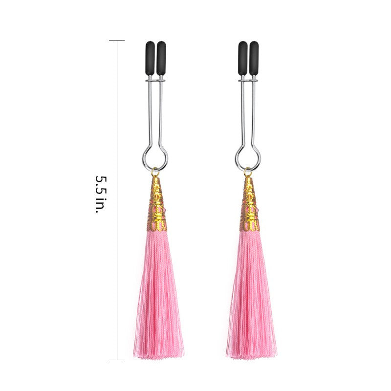 Glamor Tassel Nipple Clamp Pink - UABDSM