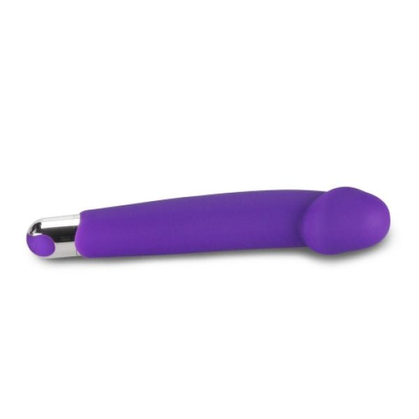 Vibrator Purple Rechargeable IJOY Silicone Dildo - UABDSM