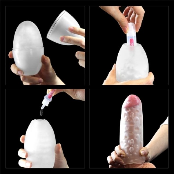 Giant Egg Stamina Nodules Edition Flexible Soft Masturbator - UABDSM